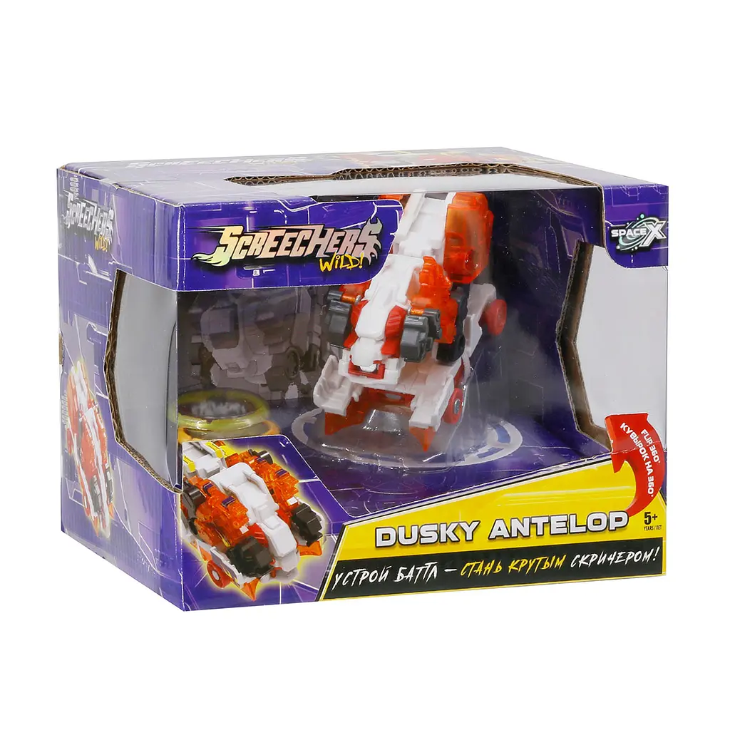 Машинка-трансформер Screechers Wild S3 L2 Даскі антілоп (EU682201) - фото 2