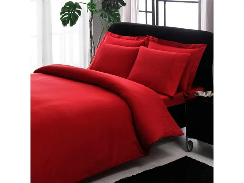 Комплект постільної білизни Premium Basic Red Євро Tac pbe0041554 - фото 2