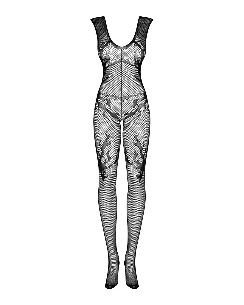 Комбинезон Obsessive Bodystocking F241 S/M/L черный - фото 6
