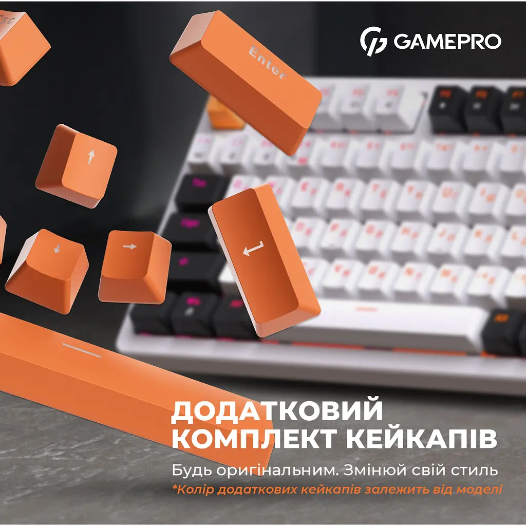 Клавиатура GamePro Red с Hot-Swap RGB White проводная механическая (MK170W) - фото 10