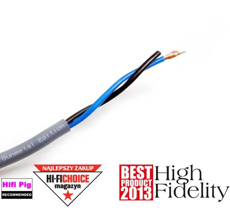 Акустичний кабель 2х4 мм2 Melodika MDC2-400G Gunmetal Speaker cable 1m - фото 2