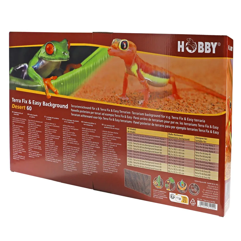 Фон для тераріуму 3D Hobby Terra Fix & Easy Background Desert 60 55,2x32,2x4,5см (31254) - фото 6