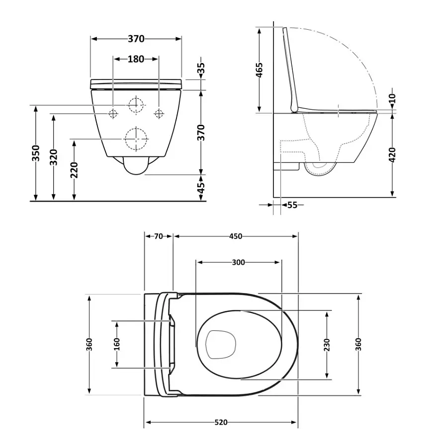 Унітаз підвісний Qtap Robin Ultra Quiet, Stone grey, з сидінням Slim Duroplast / Soft-close / Quick Release QTROB26SG48996 - фото 9