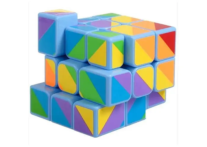 Розумний Кубик 3х3х3 дзеркальний райдужний блакитний (Smart Cube 3x3х3 Mirror Rainbow Blue) (SC365) - фото 2