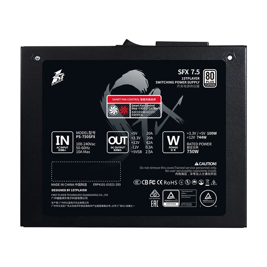 Блок живлення 1stPlayer 750W PS-750SFX (SFX-PLT-750-BK-EU) - фото 4
