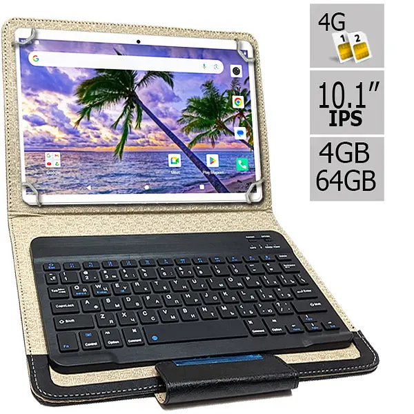 Планшет та чохол з Bluetooth клавіатурою Hoozo S 464 LTE 4GB/64GB IPS 10.1" Silver (1390) - фото 2