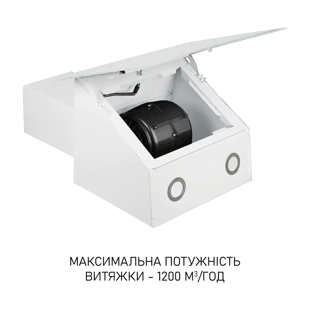 Витяжка декоративна похила Minola HVS 6812 WH 1200 LED - фото 7