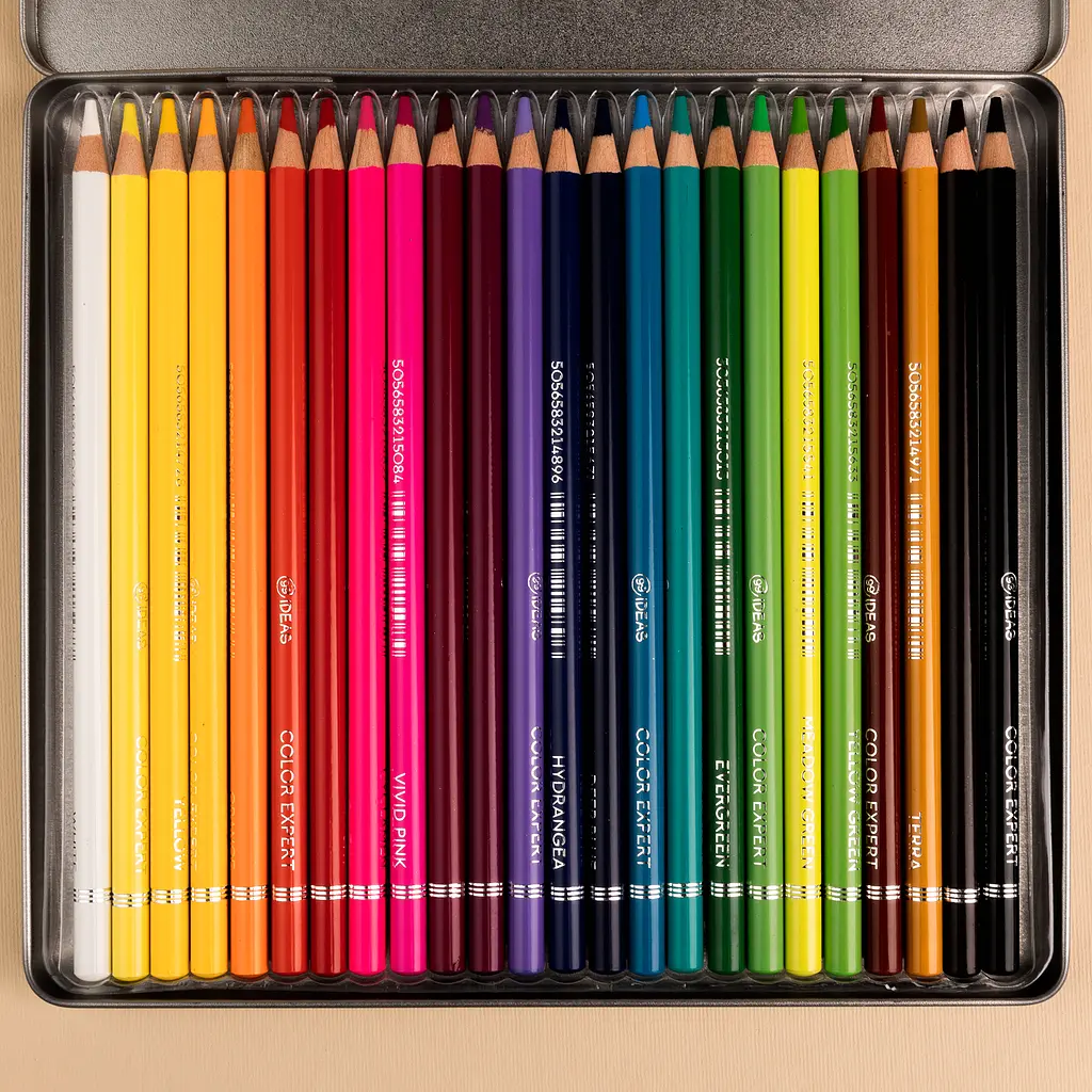 Набір олівців кольорових 99IDEAS "Color Expert" 24 кольори, Basic Set, металева коробка, 99CE-24BAS - фото 5