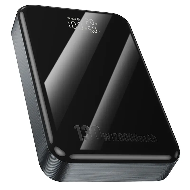 Портативний ЗП Power Bank Hoco Q30A Fast charge 130W 20000 mAh Metal gray - фото 2
