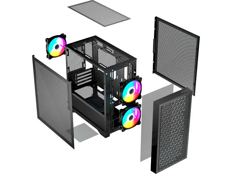 Корпус Logic Concept Dart Pro ARGB Mini Black (AM-DART-PRO-ARGB-10) - фото 5