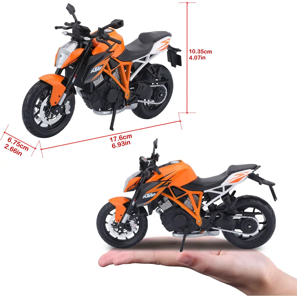 Мотоцикл іграшковий Maisto KTM Super Duke R 1290 в масштабі 1:12 (31101-13065) - фото 7
