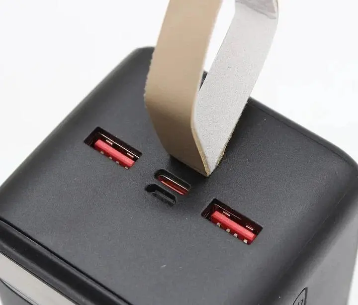 Павербанк 50000мА·ч зовнішній акумулятор Power Bank USB Type-C PD зі швидкою зарядкою до 22.5W портативний зарядний пристрій з LED дисплеєм Awei PA 13 - фото 4