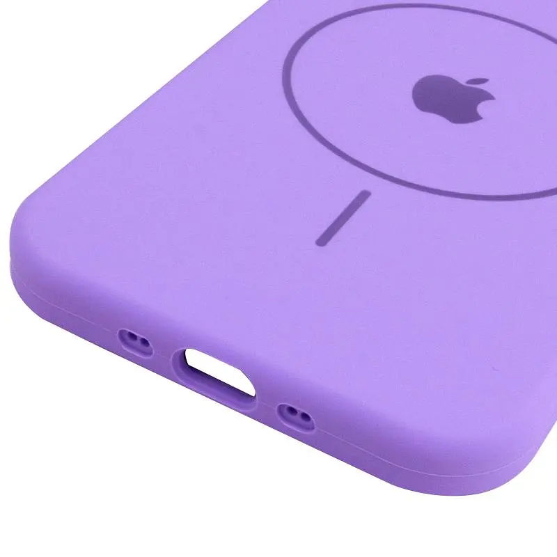 Чехол Epik Silicone Case Full Protective (AA) V2 with MagSafe для Apple iPhone 17 Air (6.5) Сиреневый / Dasheen - фото 5