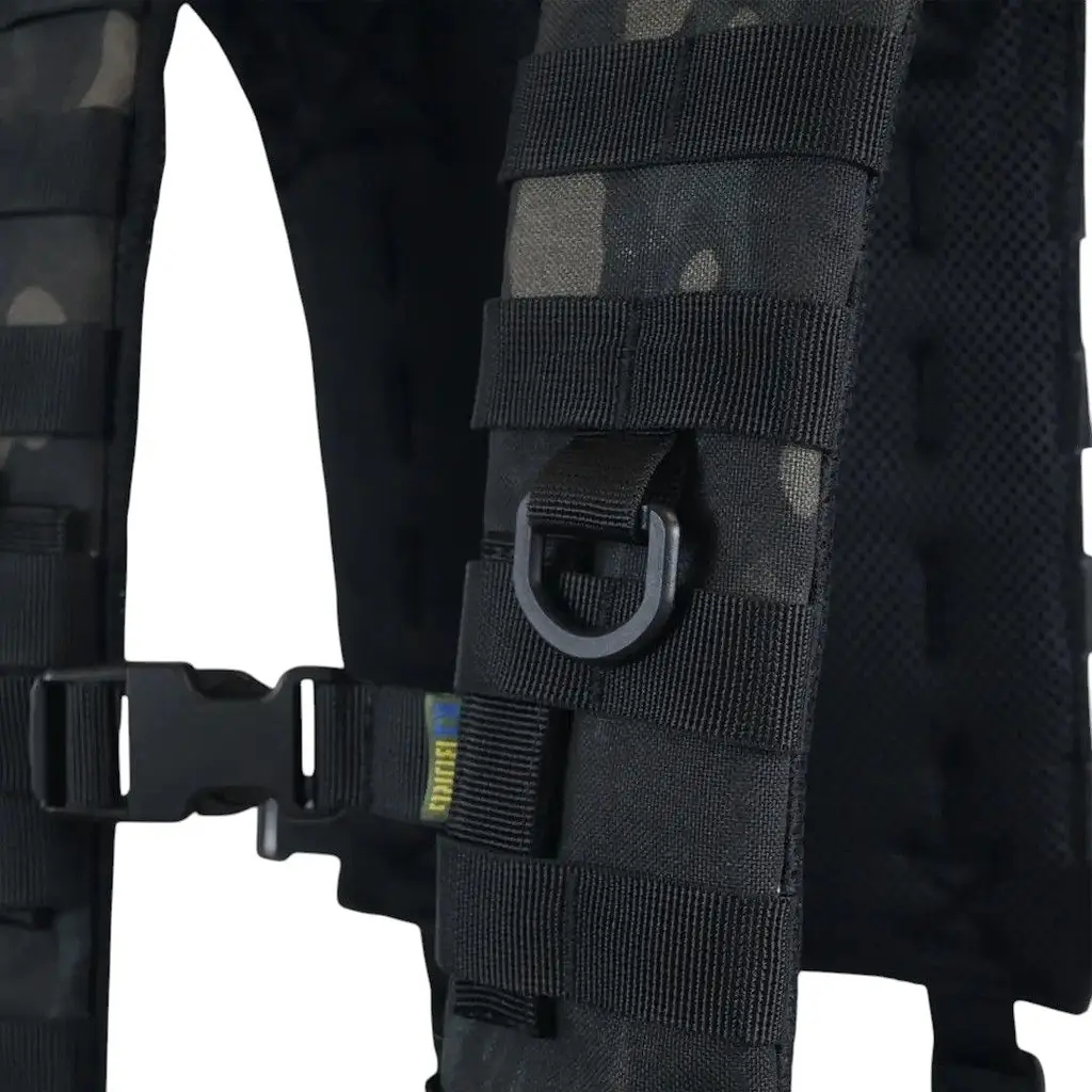 Лямки м'які для тактичних поясів РПС Kiborg з евакуаційною ручкою Black Multicam (1000-k3024) - фото 6