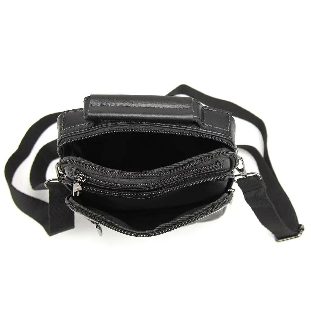 Барсетка чоловіча шкіряна чорна Ruff Ryder RR-10099-1A - фото 2