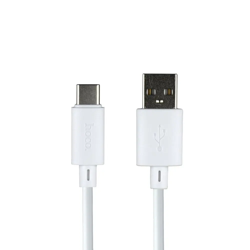 Кабель HOCO X88 Gratified charging data cable for Type-C 3A 1m Білий