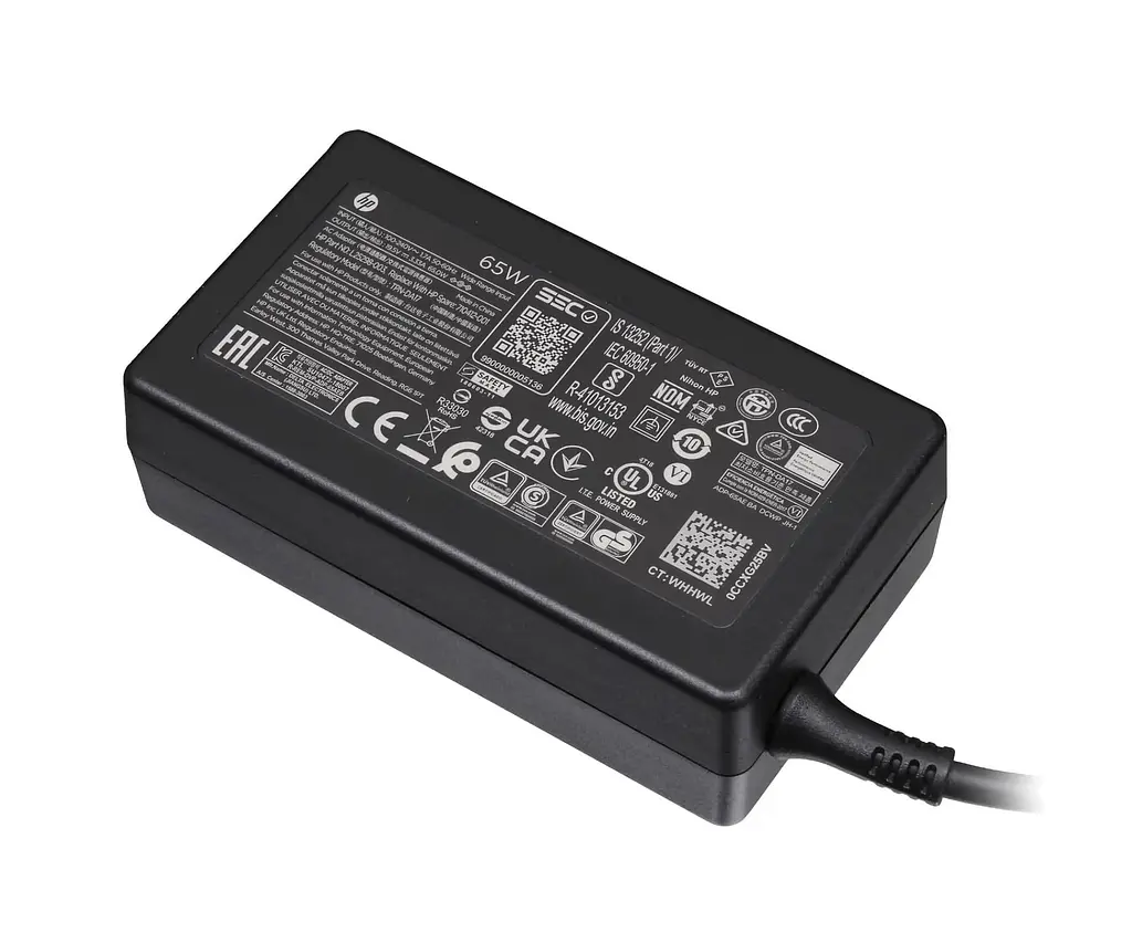 Блок живлення (зарядка) для ноутбука HP 65W (19.5V 3.33A 4.5x3.0мм) TPN-DA17 тонкий конектор, 65W, 3.33A, 4.5ммx3.0мм - фото 4