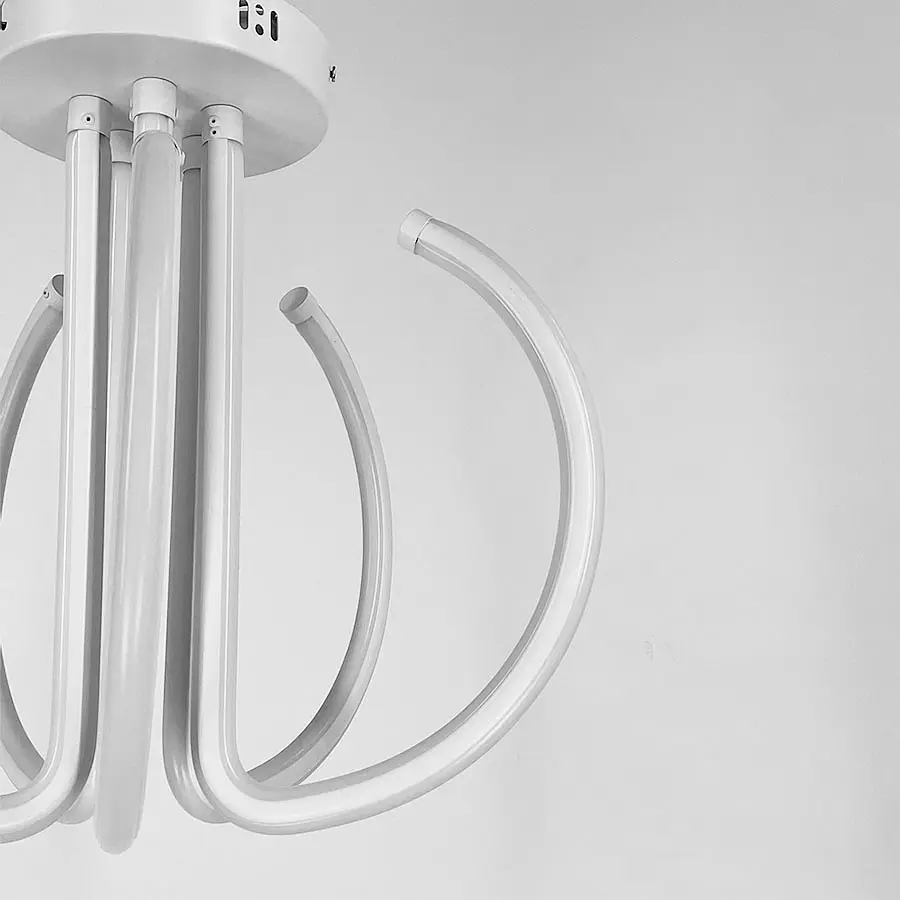 Потолочная белая LED люстра на пять завитков Ст. 9979/5 | Line F - фото 6