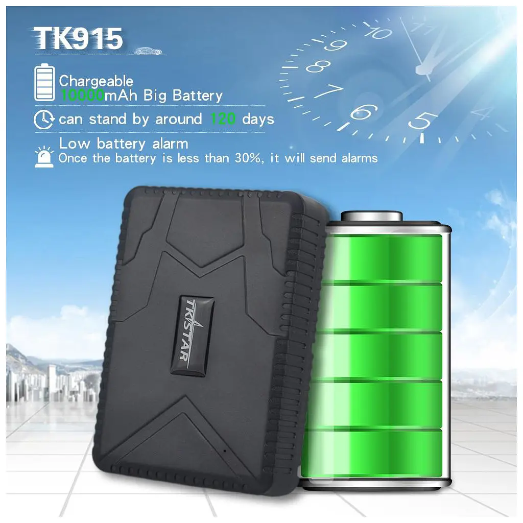 GPS-трекер для авто Voltronic TK-STAR TK-915 з магнітом 5 кг і акб 10000Ah на 120 діб Q50 (TK-915) - фото 9