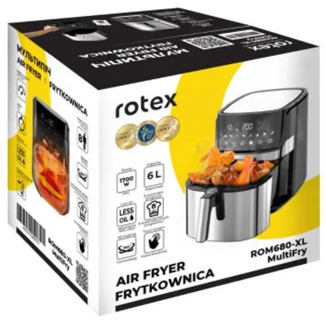 Мультипечь Rotex ROM680-XL MultiFry 6л 1700Вт Черный/Серебристый - фото 10