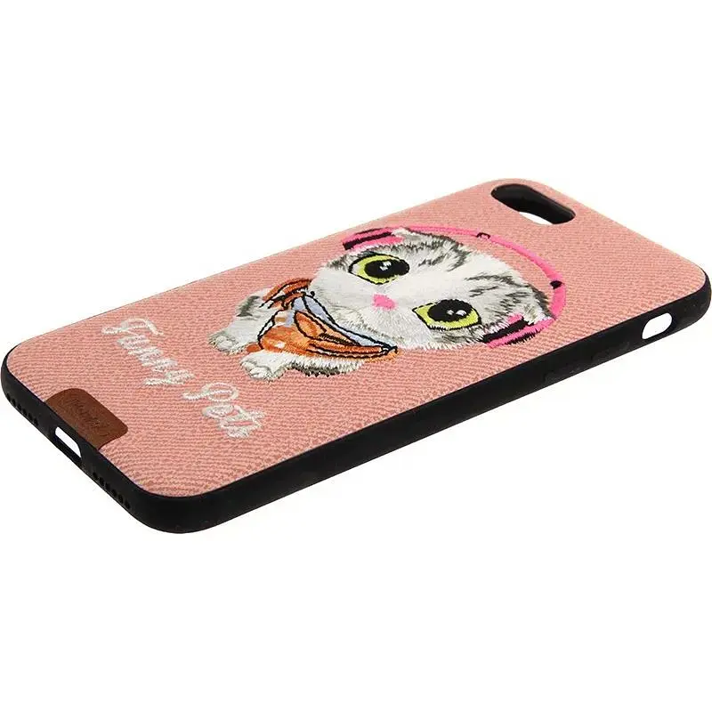 Чохол-накладка Remax Funny Pets Series Case Apple iPhone 7 Pink - фото 7