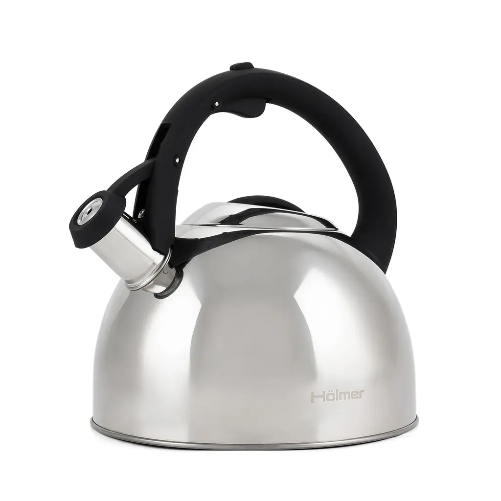 Чайник Holmer зі свистком, 2,5 л, сріблястий (WK-1425-BSSS Memory) - фото 2