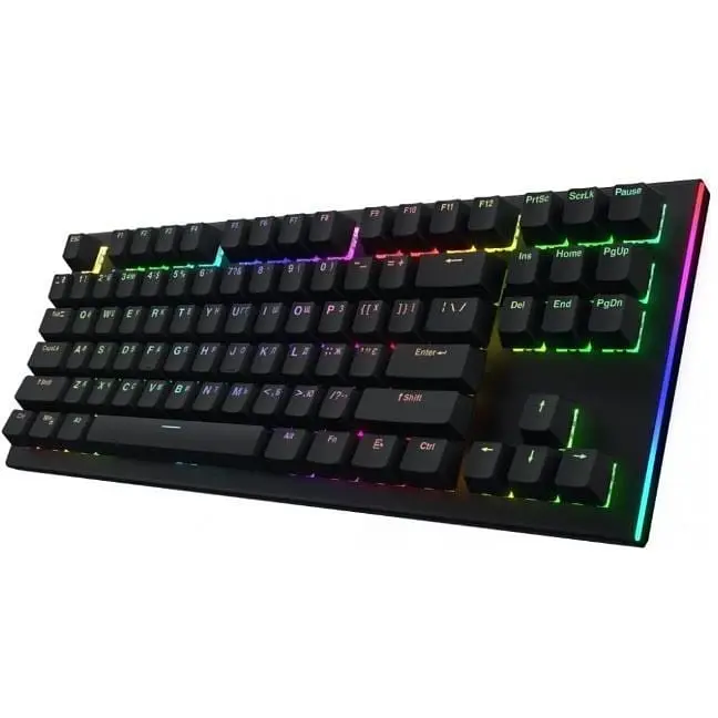 Клавиатура проводная Hator HTK-550 Gravity X TKL orange Black - фото 8