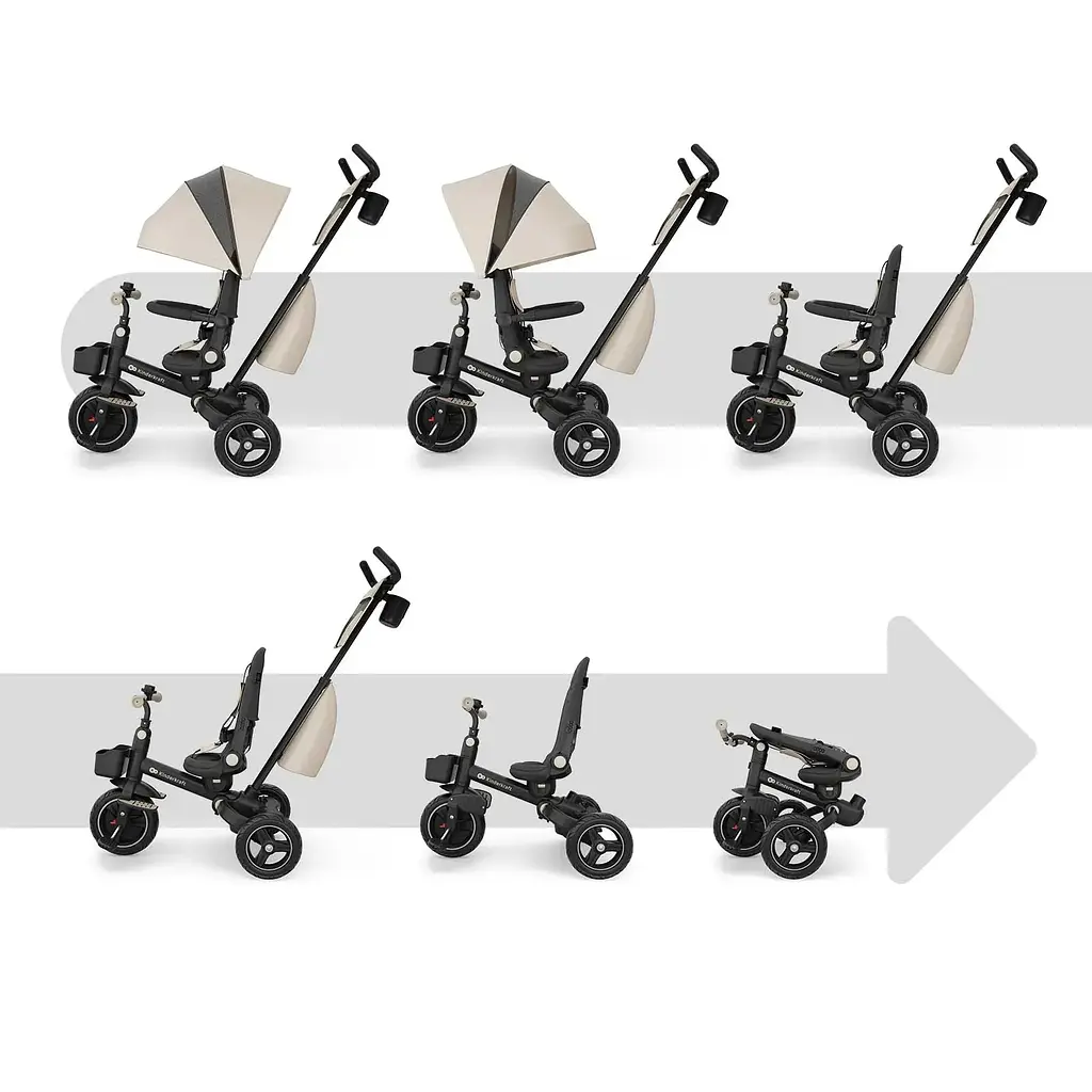 Трехколесный велосипед Kinderkraft Spinstep 2 Plus Beige (KRSPST02BEGPL00) - фото 9