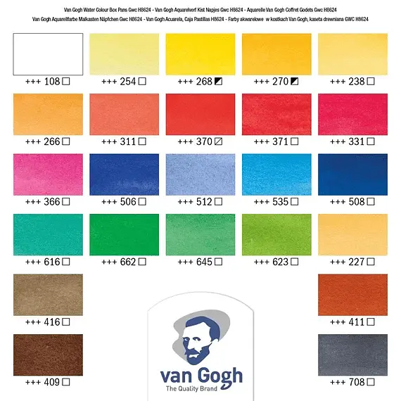 Набір акварельних фарб Van Gogh 24 кол Royal Talens (8712079048921) - фото 7