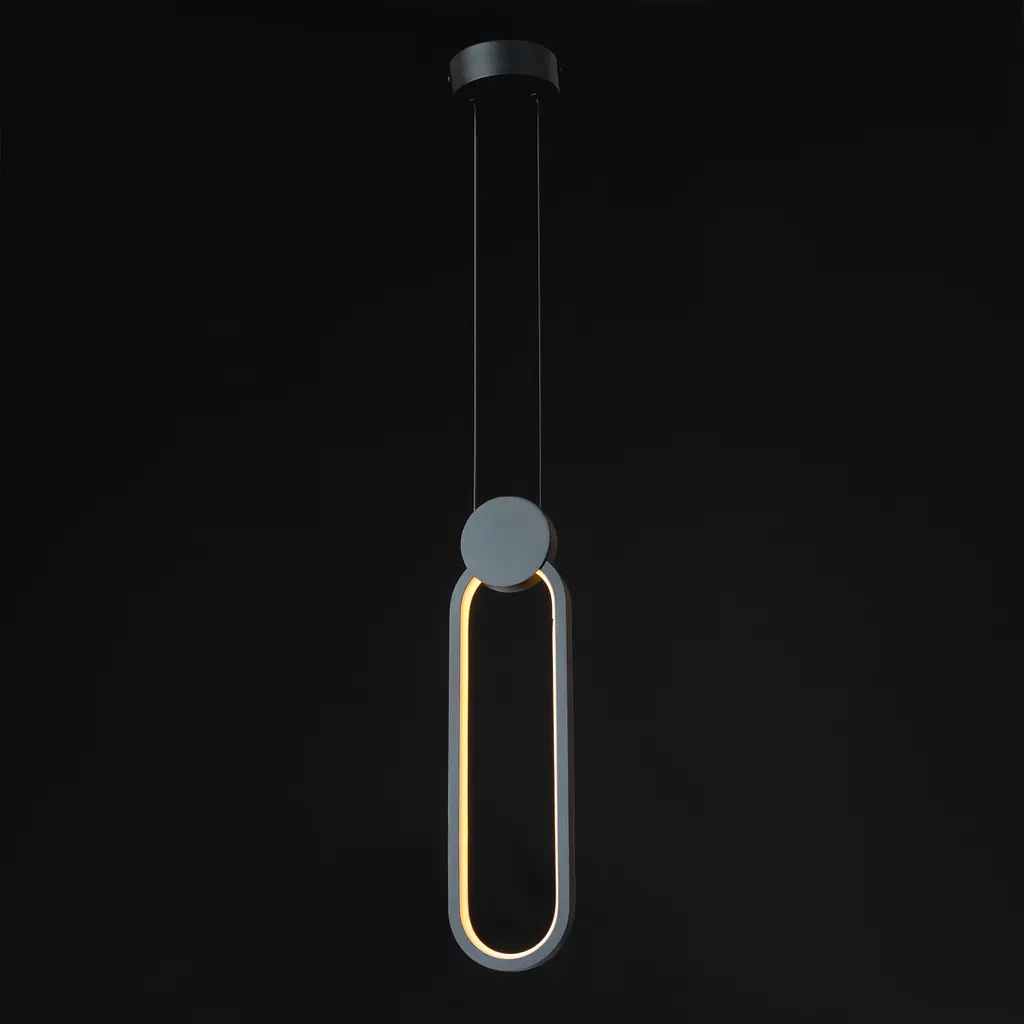 Люстра Brille светодиодная подвесная 15W WW BK (BL-719S/1) - фото 4