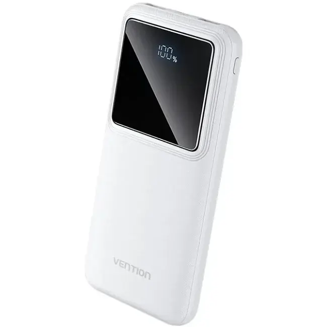 Універсальна мобільна батарея Vention 10000mAh PD QC 3.0 White (FHKW0) - фото 2