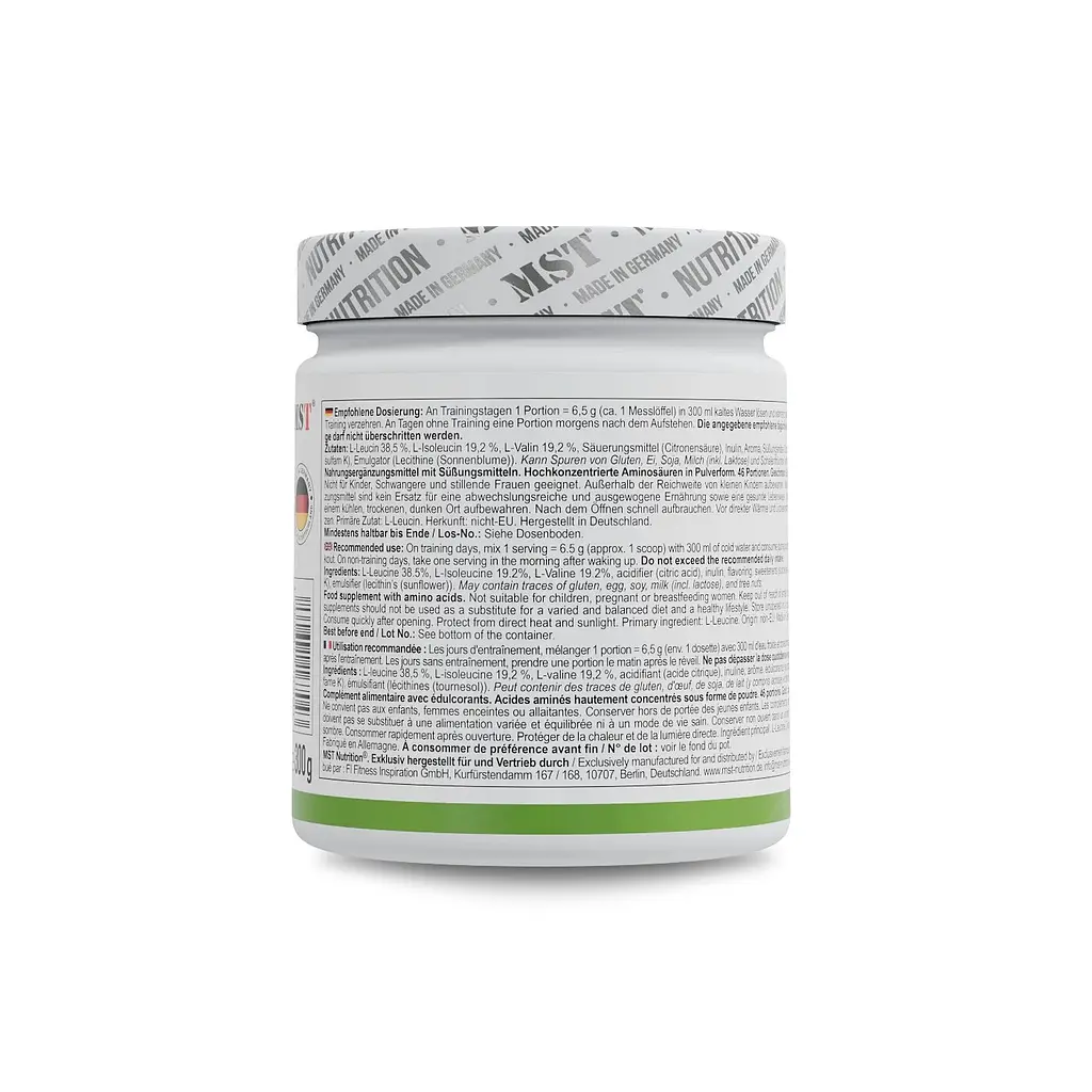 Амінокислоти MST Nutrition BCAA ZERO, 300 грам - Зелене яблуко - фото 3