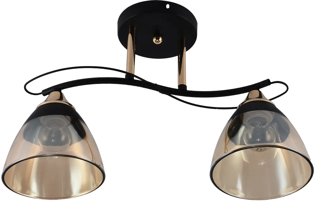 Декоративная люстра V XA1248B/2 Gold Black на 2 плафона - фото 2