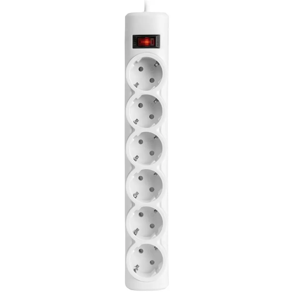 Power filtr 3.0м Defender DFS153, 6 розеток, білий (994900) - фото 5