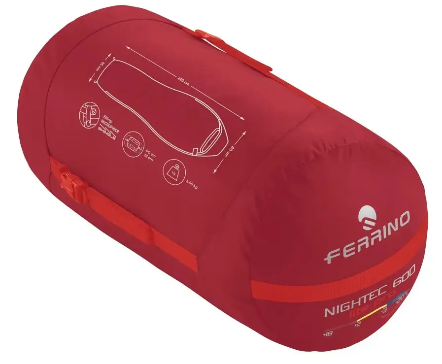 Спальний мішок Ferrino Nightec Lite Pro 600M -3°C Red (86708NRR) - фото 2