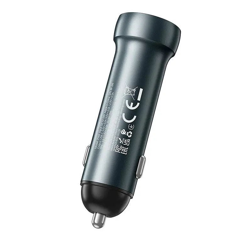 Адаптер автомобільний Hoco Prosperous dual port Car charger Z54A |1USB/1Type-C, PD/QC, 48W/3A| - фото 3