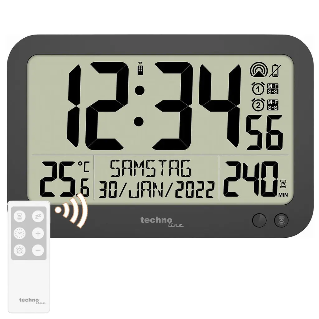 Годинник настінний Technoline WS8026 Black (WS8026) - фото 4