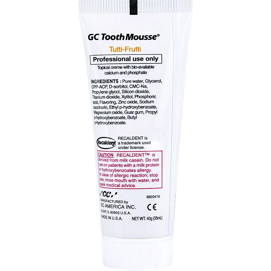 Уцінка. Крем для зубів GC Tooth Mousse Tutti-Frutti 35 мл  - фото 6