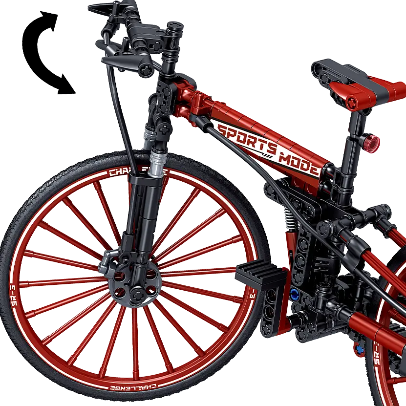 Конструктор велосипед  ZHEGAO OFF-ROAD BICYCLE спортивный офф- роад  258 деталей - фото 5