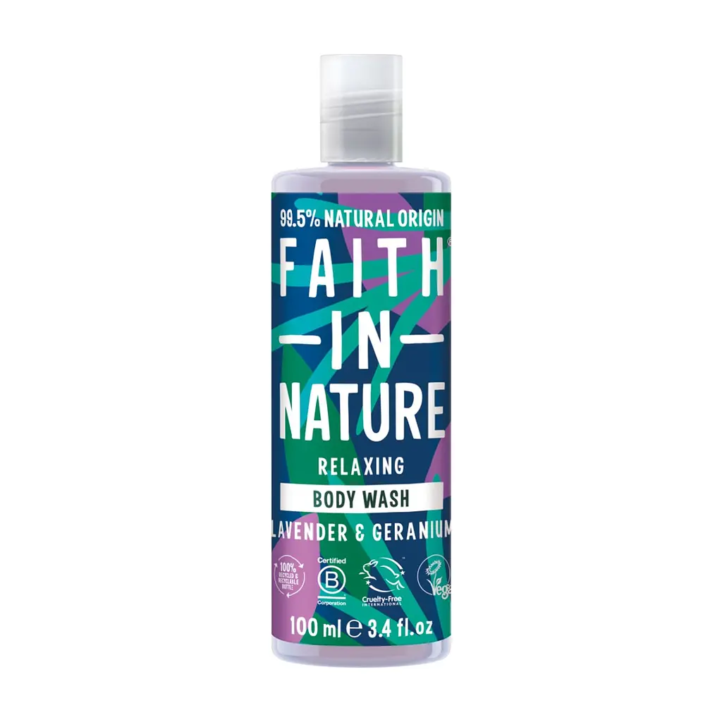 Гель для душу Faith in Nature натуральний з лавандою та геранню 100 мл (708002300479)