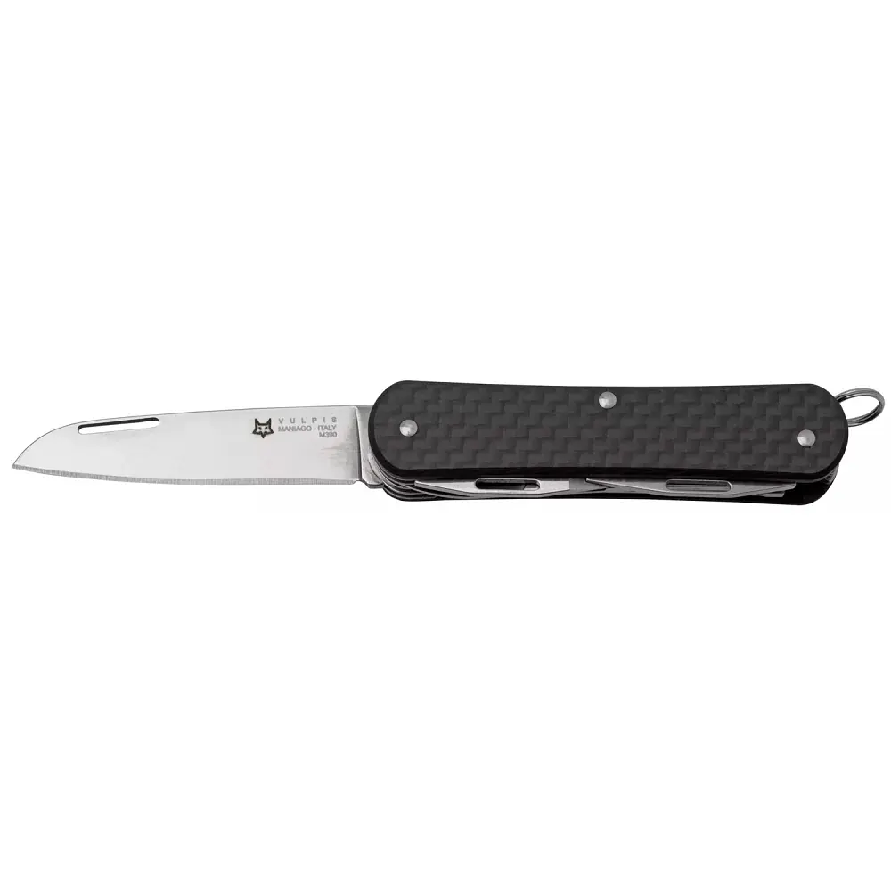 Ніж багатофункціональний Fox Vulpis CF Black. 5 інструментів - фото 2
