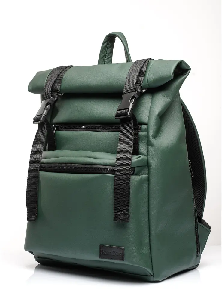 Рюкзак ролл Sambag унісекс RollTop LTT зелений 41 x 30 x 16 см (24238007) - фото 2
