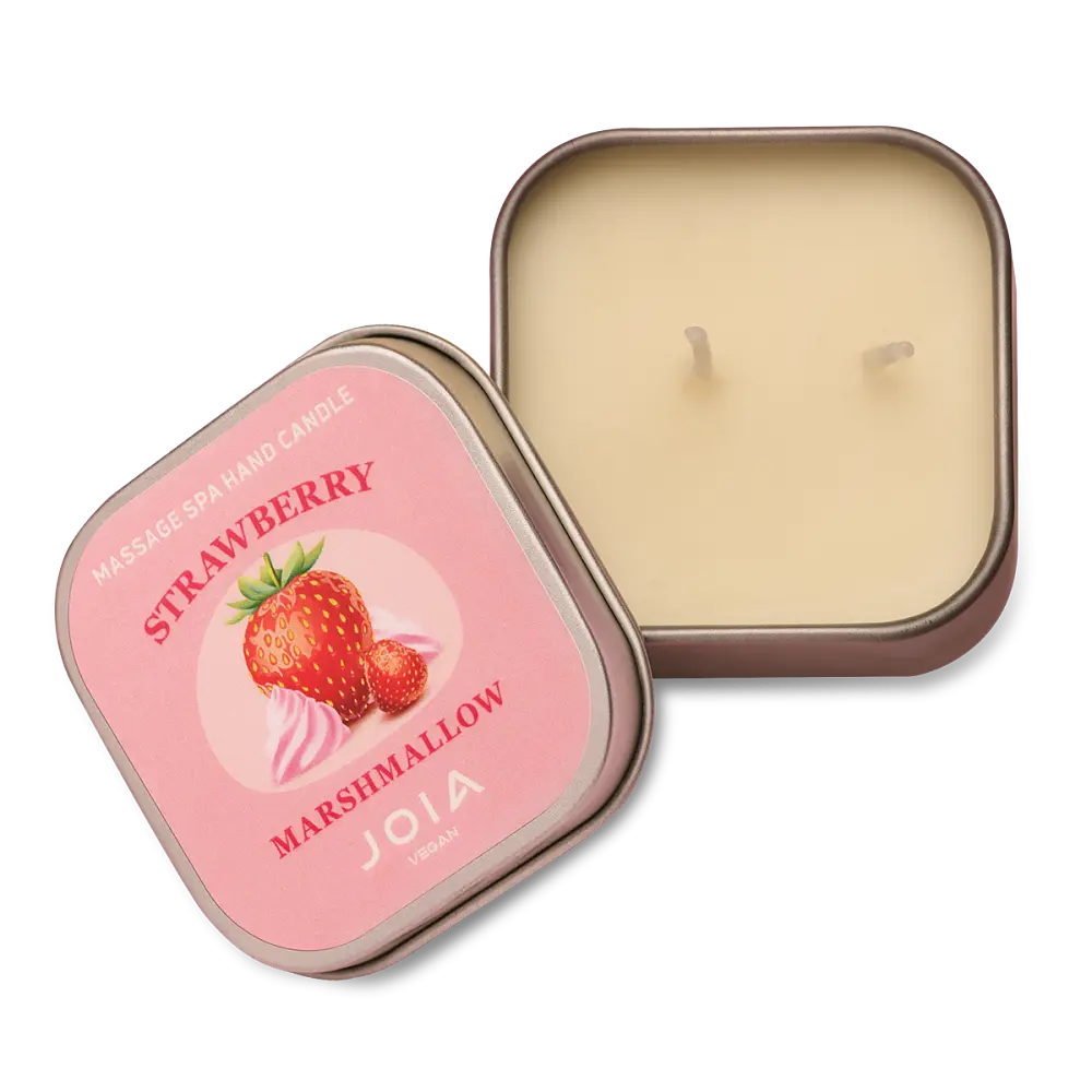 Масажна свічка Massage Spa Hand Candle Strawberry Marshmallow JOIA vegan 65 мл - фото 3