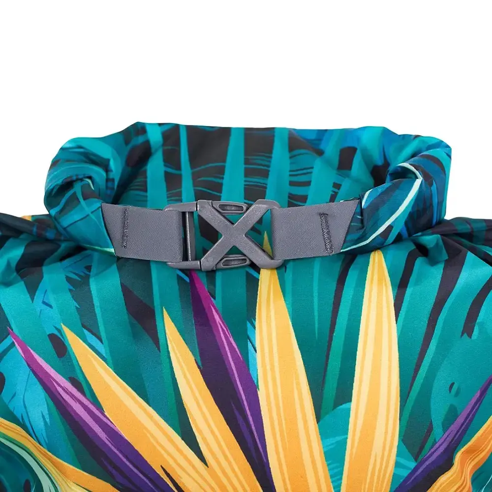 Гермочехол Lifeventure Printed Dry Bag 5 L Темно-зеленый - фото 2