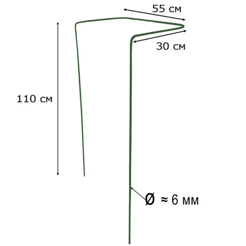 Підтримка для рослин Elsa Півколо-110 (pivkolo-110) - фото 2