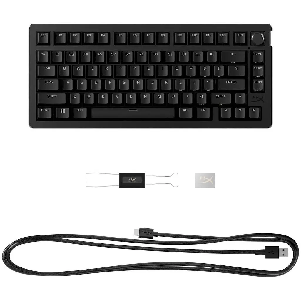 Клавиатура HyperX Alloy Rise 75 Wireless ENG/UA RGB Black (91Y91AA) - фото 5