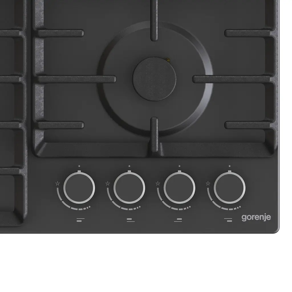 Варильна поверхня Gorenje газова, 60см, чавун, чорний - фото 6