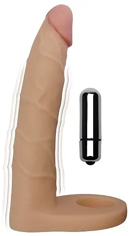 Насадка для подвійного проникнення - The Ultra Soft Double Vibrating 7" - фото 6