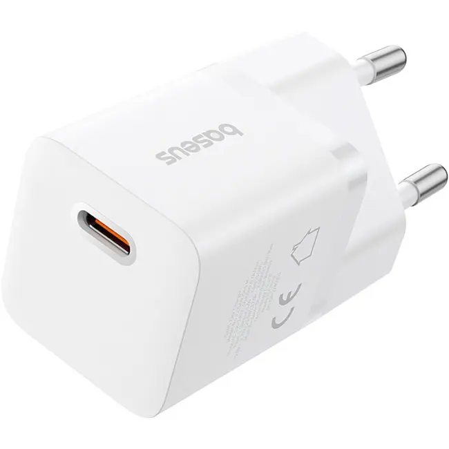 Мережевий зарядний пристрій Baseus GaN5 Fast Charger (Xiaomini) 1Type-C 25W EU P10110909213-00 White - фото 2