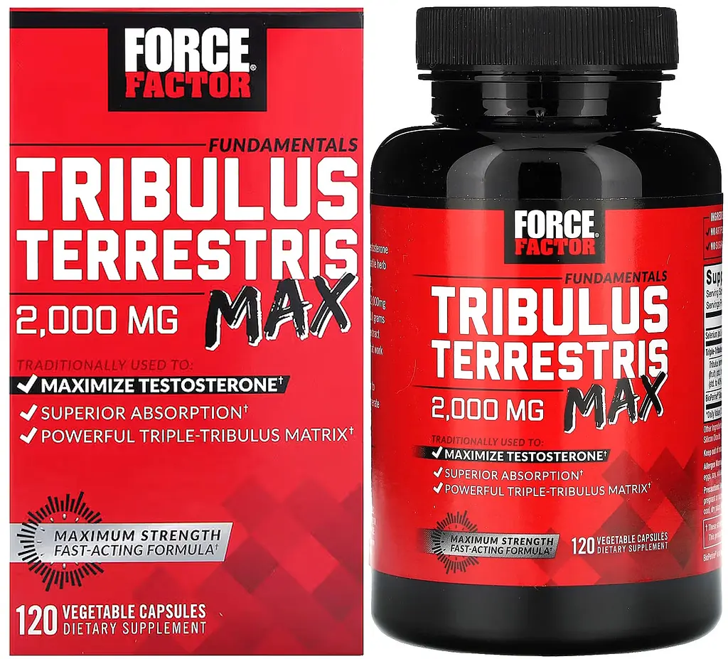 Якірці стираючі макс (Tribulus Terrestris Max) 120 капсул підвищують вироблення тестостерону Force Factor Fundamentals - фото 3